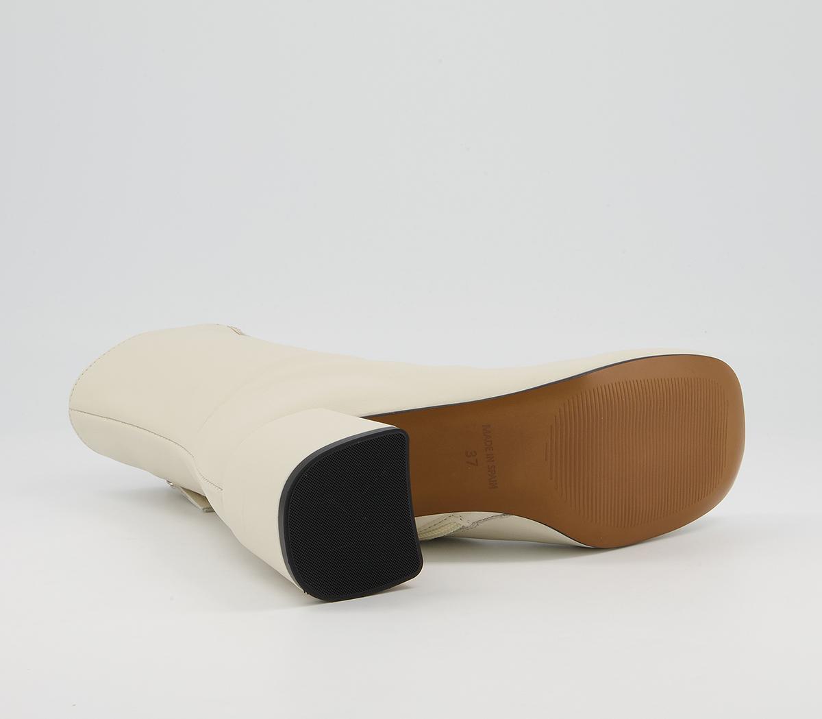Office Anatomy Low 60's Style Ankle Boots Office Anatomy Low 60's Style Ankle Boots Bone Leather