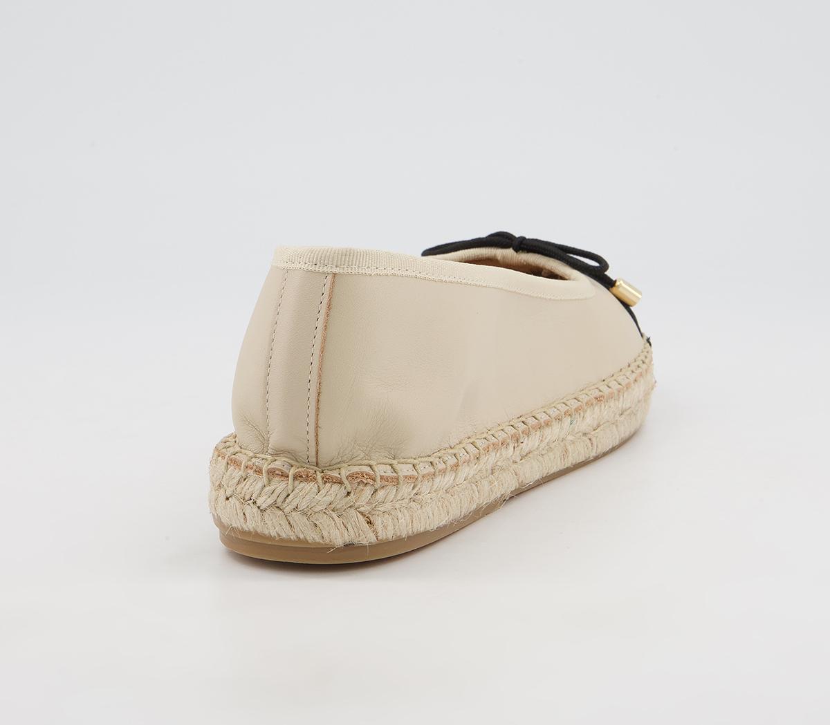 Office Fortworth Espadrille Ballet Pumps Office Fortworth Espadrille Ballet Pumps Nude Leather