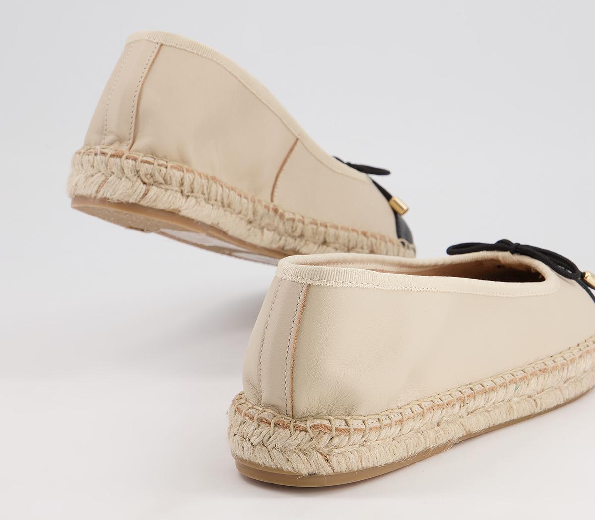 Office Fortworth Espadrille Ballet Pumps Office Fortworth Espadrille Ballet Pumps Nude Leather