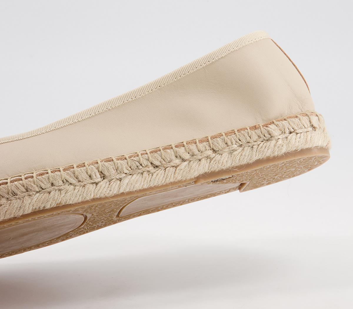 Office Fortworth Espadrille Ballet Pumps Office Fortworth Espadrille Ballet Pumps Nude Leather