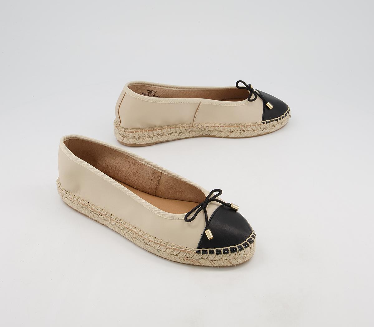 Office Fortworth Espadrille Ballet Pumps Office Fortworth Espadrille Ballet Pumps Nude Leather
