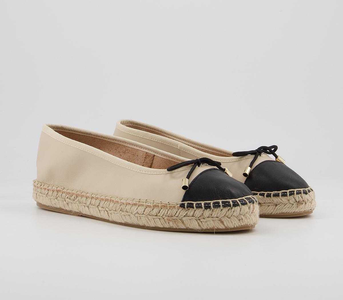 Office Fortworth Espadrille Ballet Pumps Office Fortworth Espadrille Ballet Pumps Nude Leather