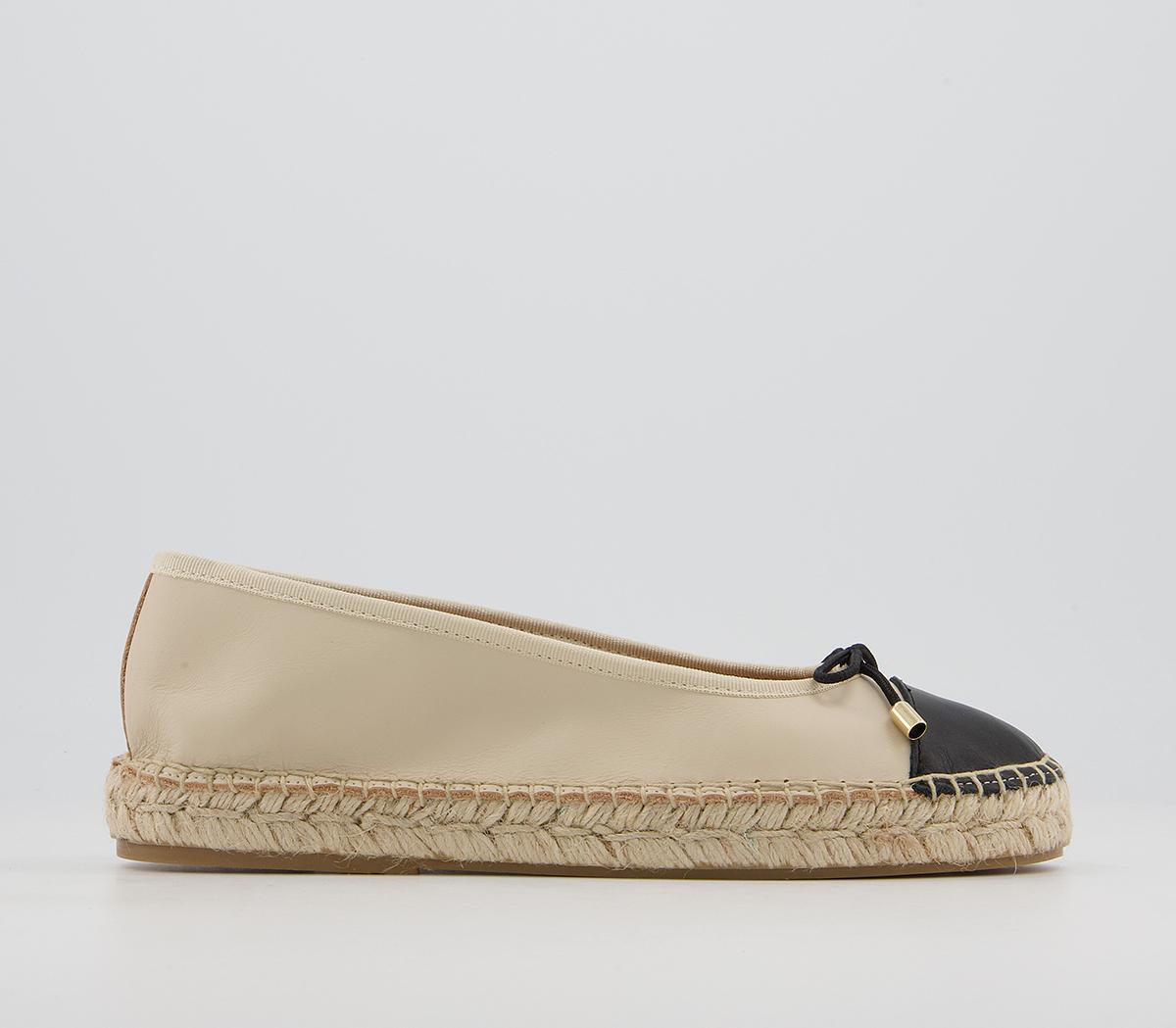 Office Fortworth Espadrille Ballet Pumps Office Fortworth Espadrille Ballet Pumps Nude Leather