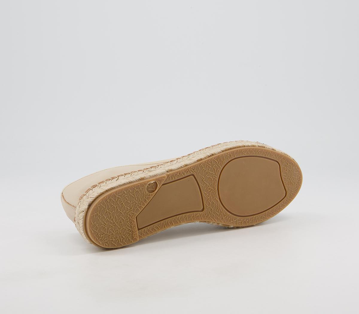 Office Fortworth Espadrille Ballet Pumps Office Fortworth Espadrille Ballet Pumps Nude Leather