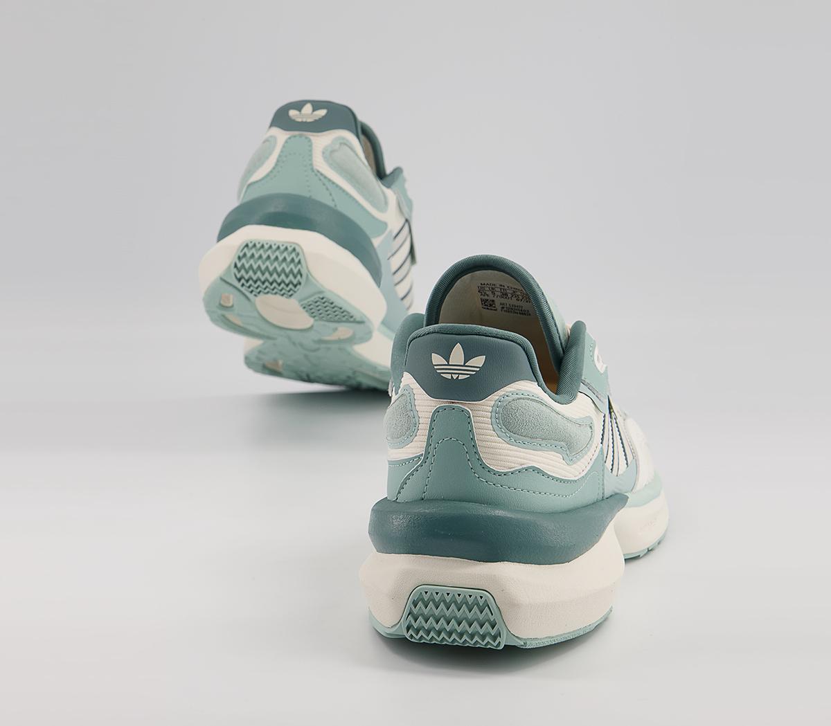adidas Zentic Trainers adidas Zentic Trainers Chalk White Chalk White Hazy Green