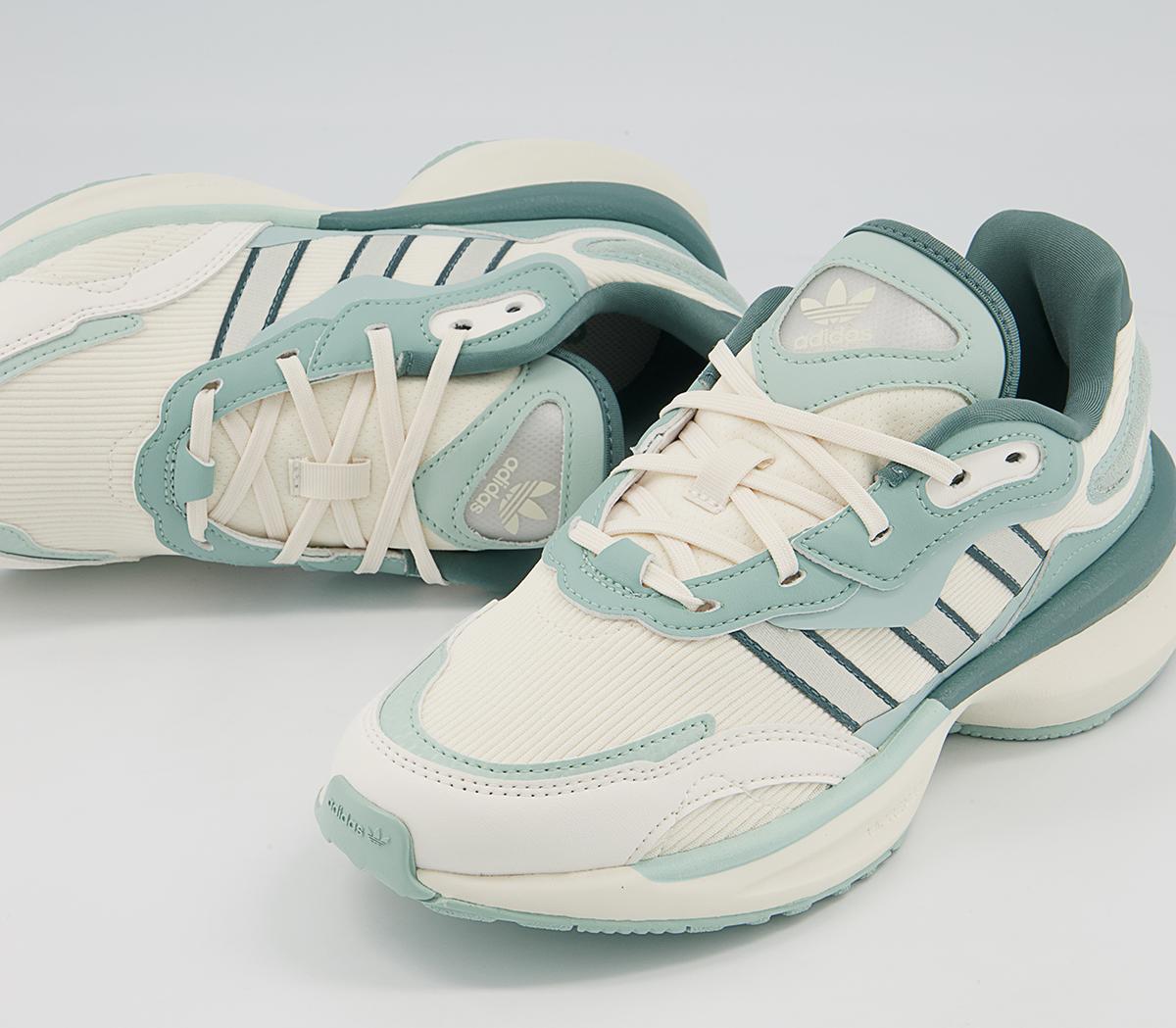 adidas Zentic Trainers adidas Zentic Trainers Chalk White Chalk White Hazy Green