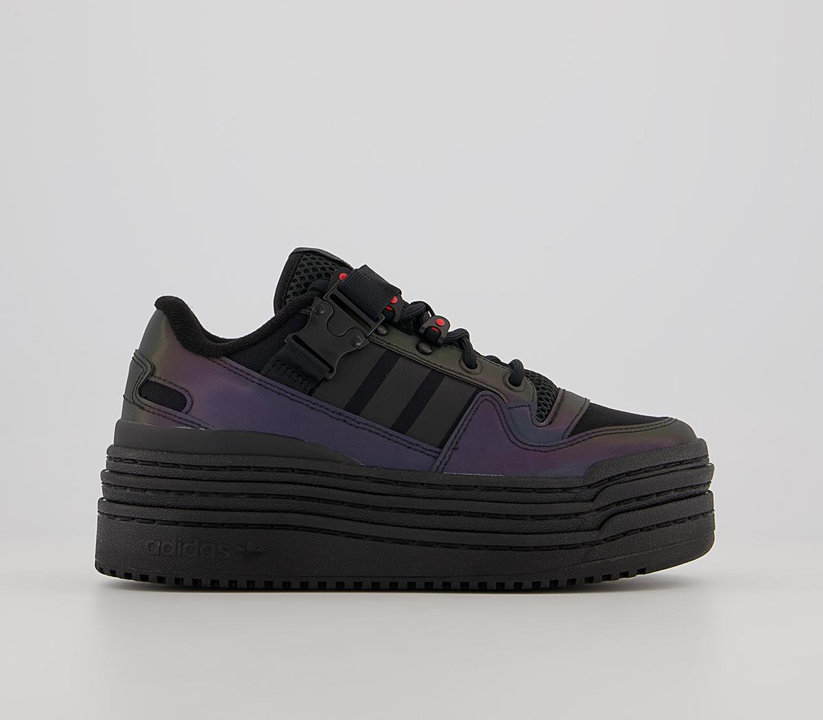 adidasTriple Platforum LoCore Black Core Black Solar Red