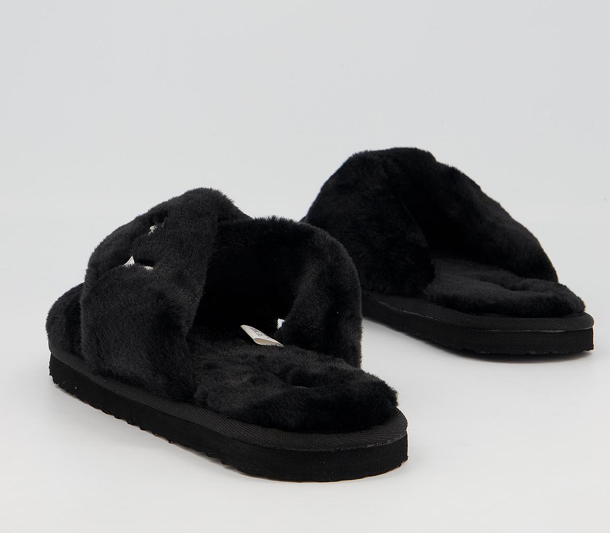 Puma X Fluff Slide Slippers Puma X Fluff Slide Slippers Black White