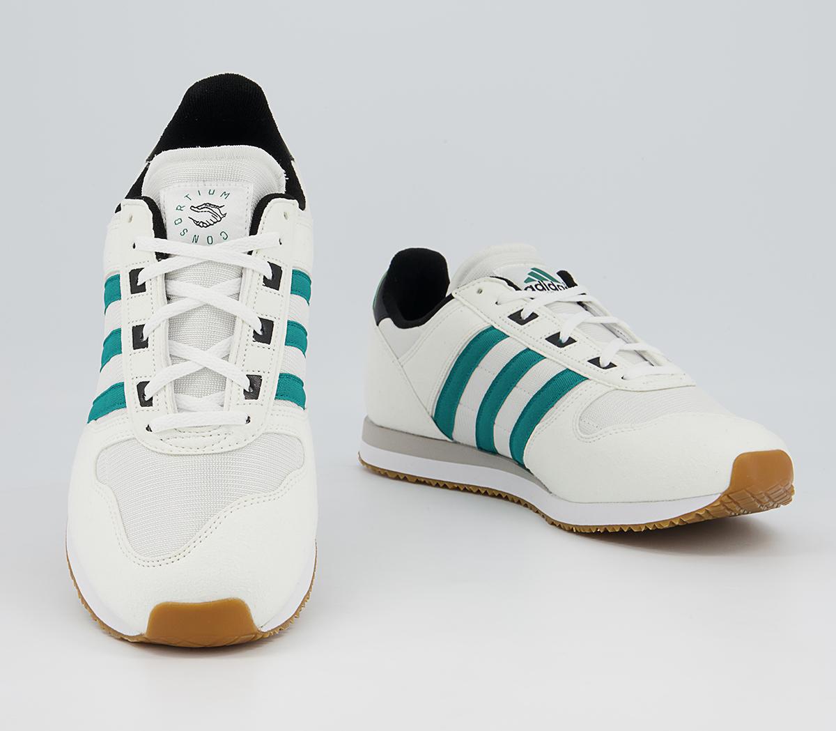 adidas Consortium Equipment Race Walk Trainers White Black - Men's Trainers