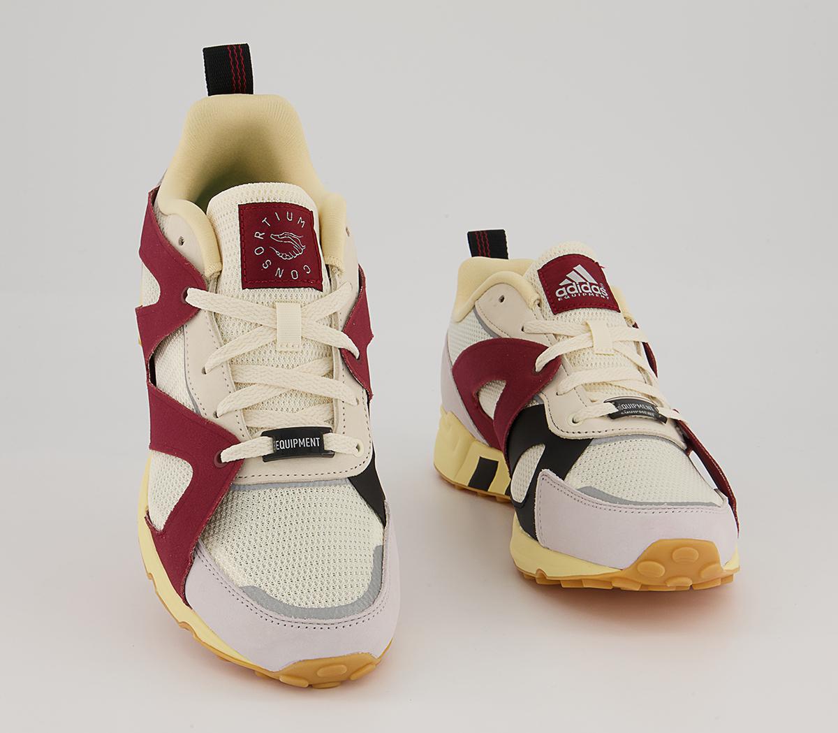adidas Consortium Equipment Prototype Trainers adidas Consortium Equipment Prototype Trainers Core White Scarlet Easy Yellow