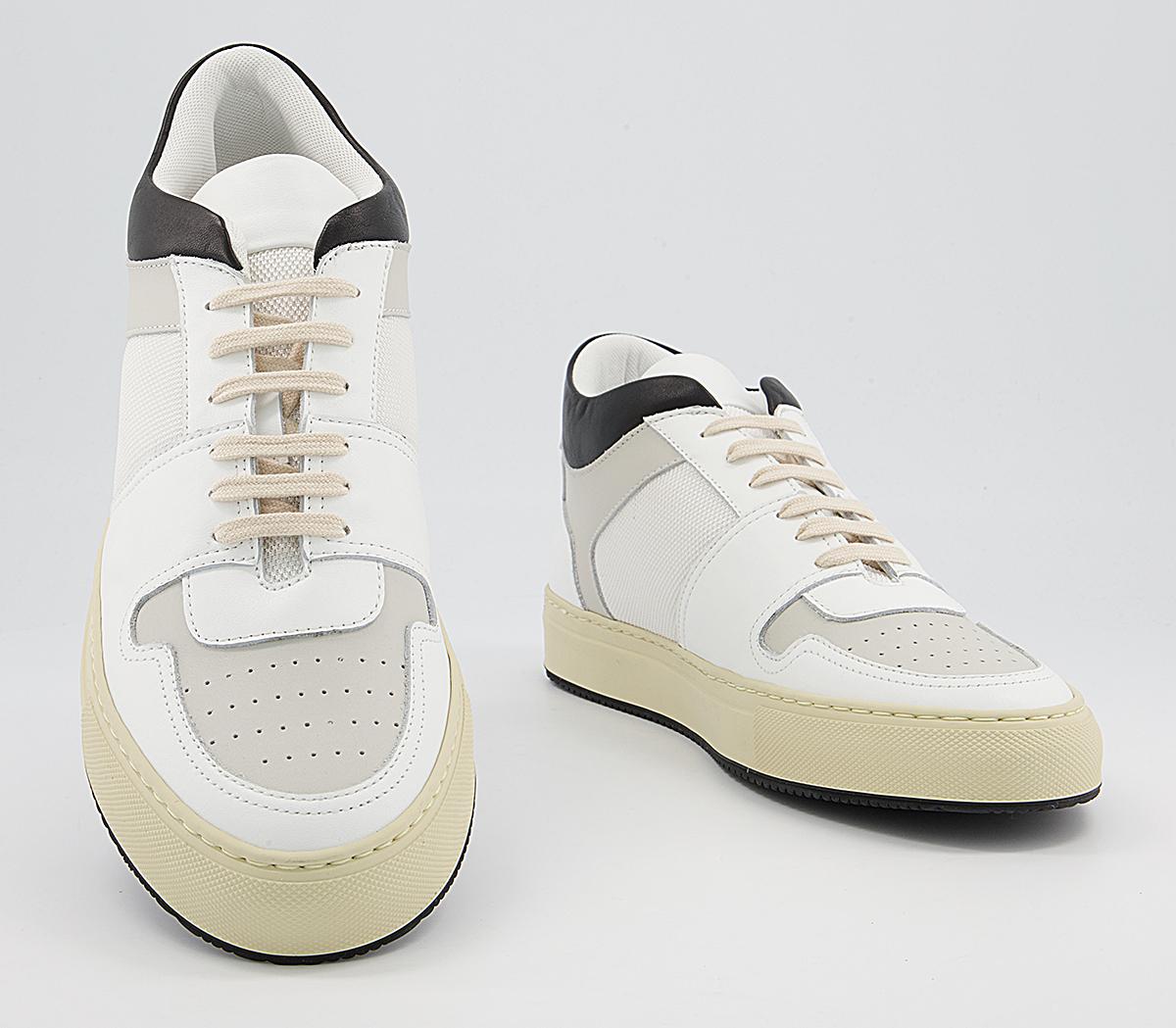 Common Projects Bball Low Decades Trainers White Black - Women's ...