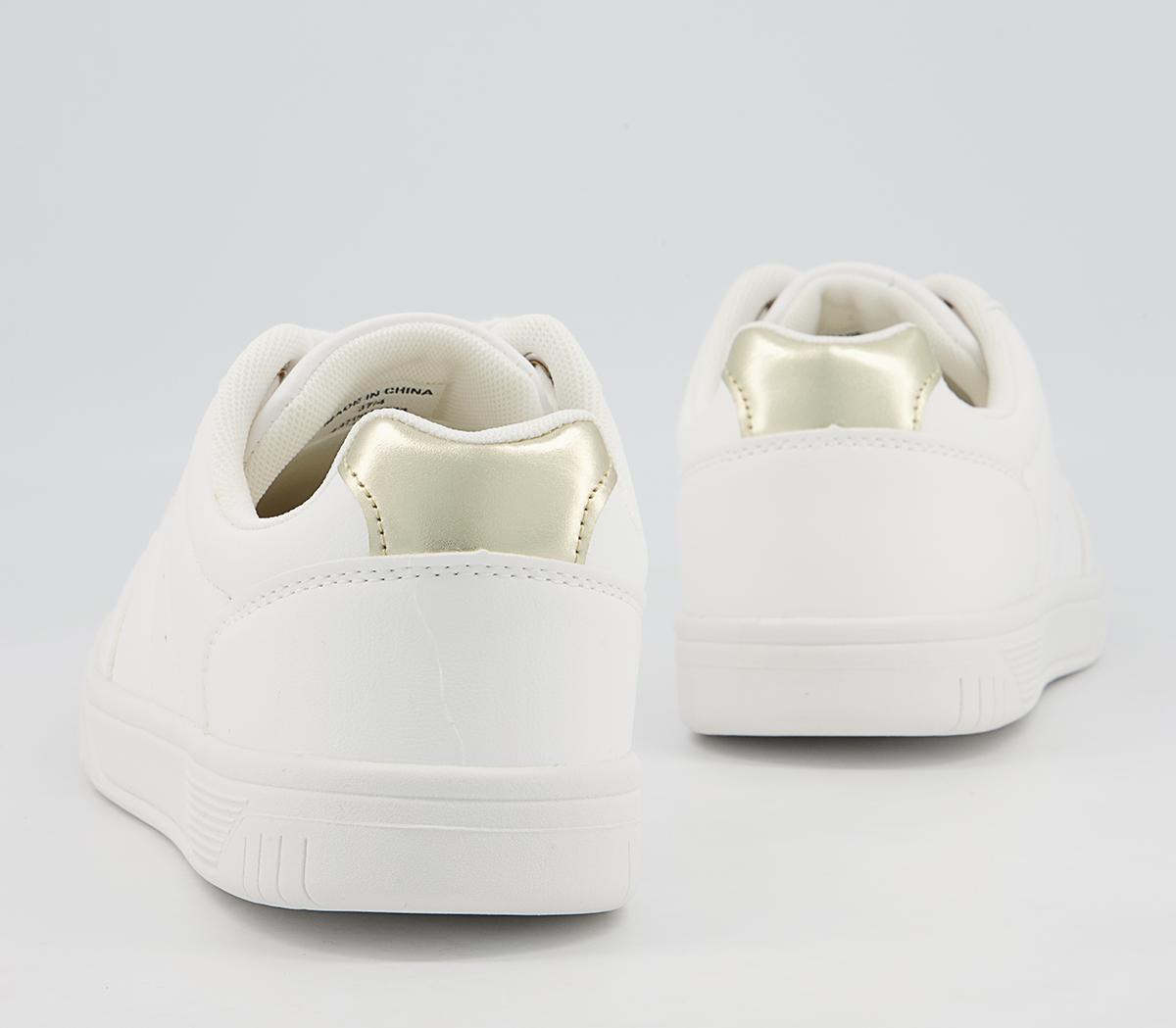 Office Freeing Lace Up Trainers Office Freeing Lace Up Trainers White Metallic Mix