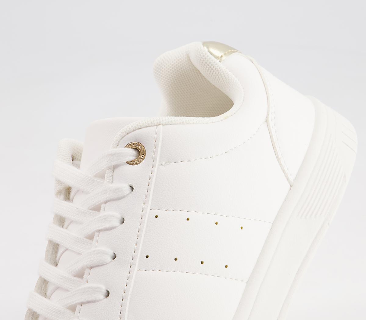 Office Freeing Lace Up Trainers Office Freeing Lace Up Trainers White Metallic Mix