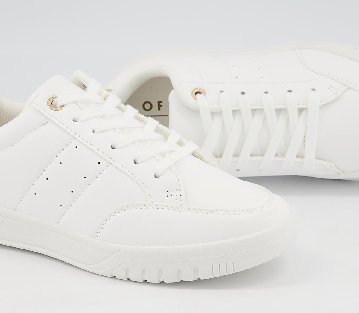 Office Freeing Lace Up Trainers Office Freeing Lace Up Trainers White Metallic Mix