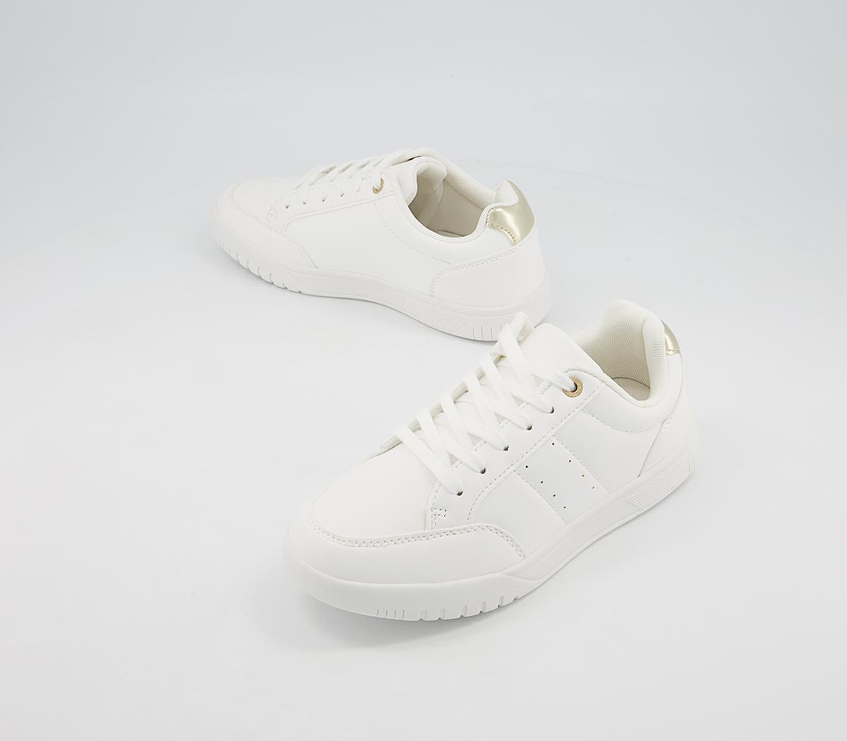 Office Freeing Lace Up Trainers Office Freeing Lace Up Trainers White Metallic Mix