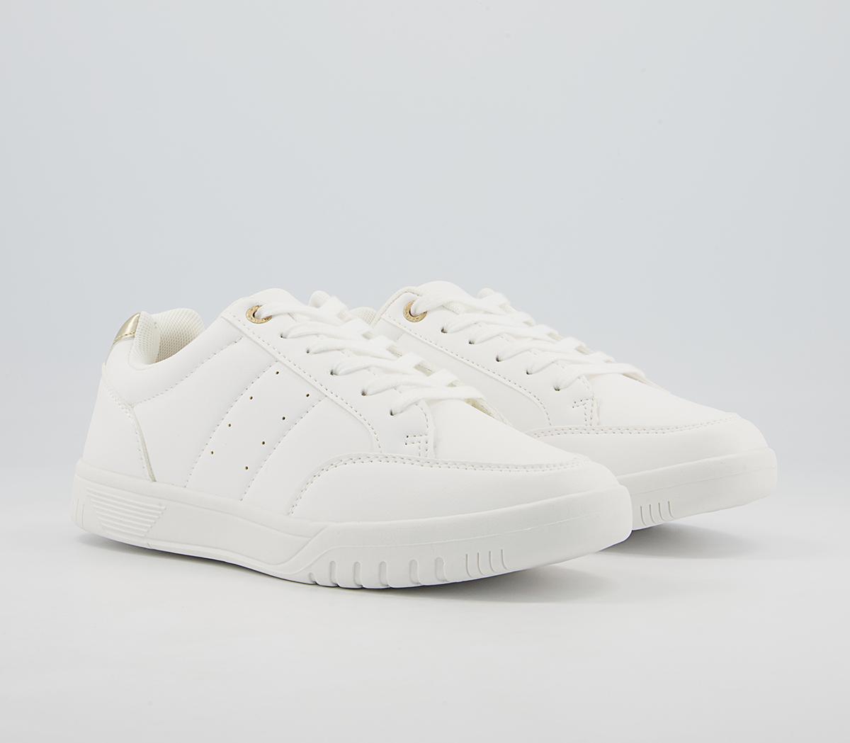 Office Freeing Lace Up Trainers Office Freeing Lace Up Trainers White Metallic Mix