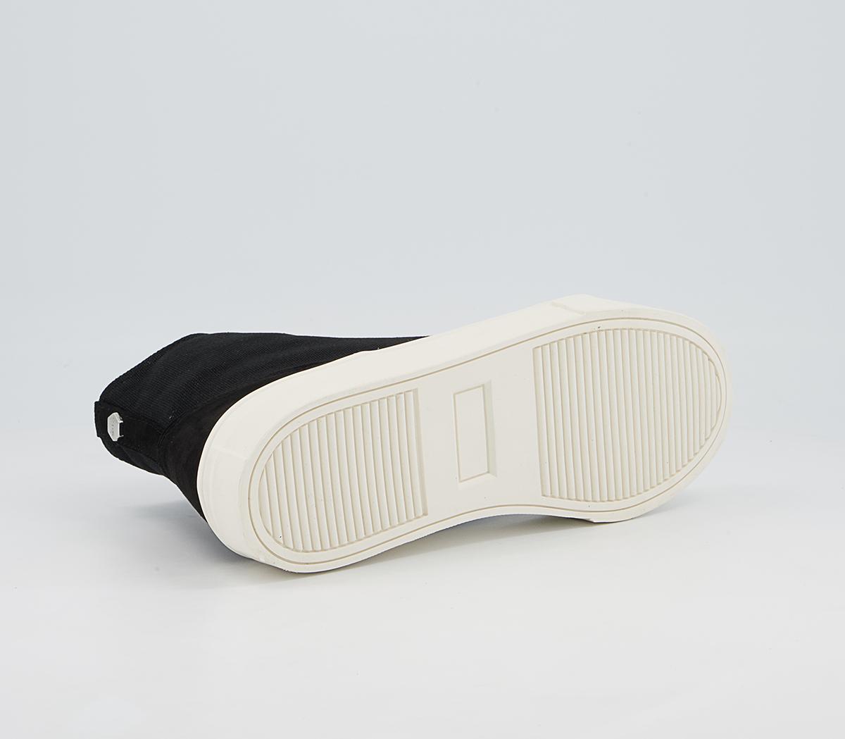 Office Fated Textured Sole High Top Trainers Office Fated Textured Sole High Top Trainers Black Canvas