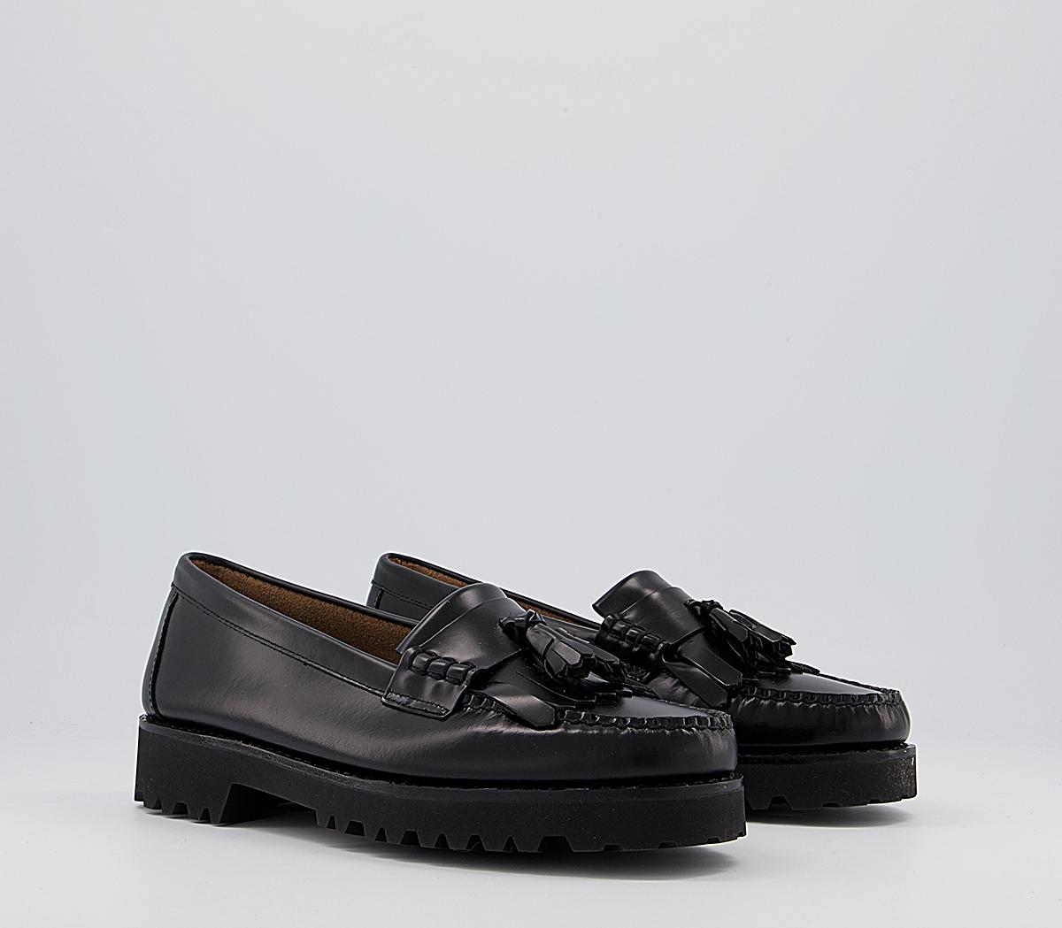 G.H Bass & Co Weejuns 90s Esther Kiltie Loafers Black - Flat Shoes for ...