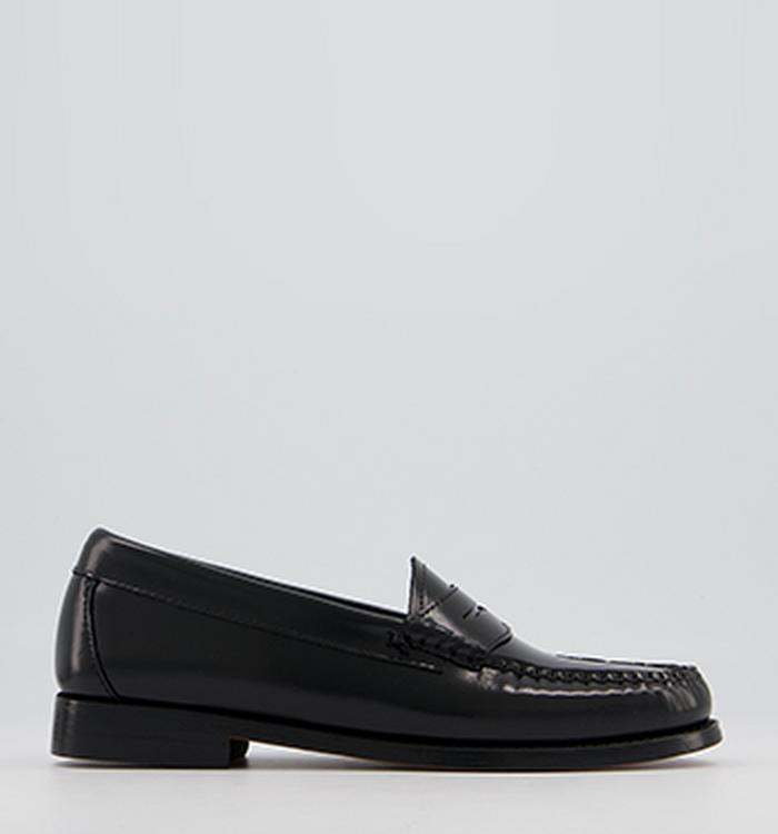 G.H Bass & Co Weejuns Penny Loafers Black Leather