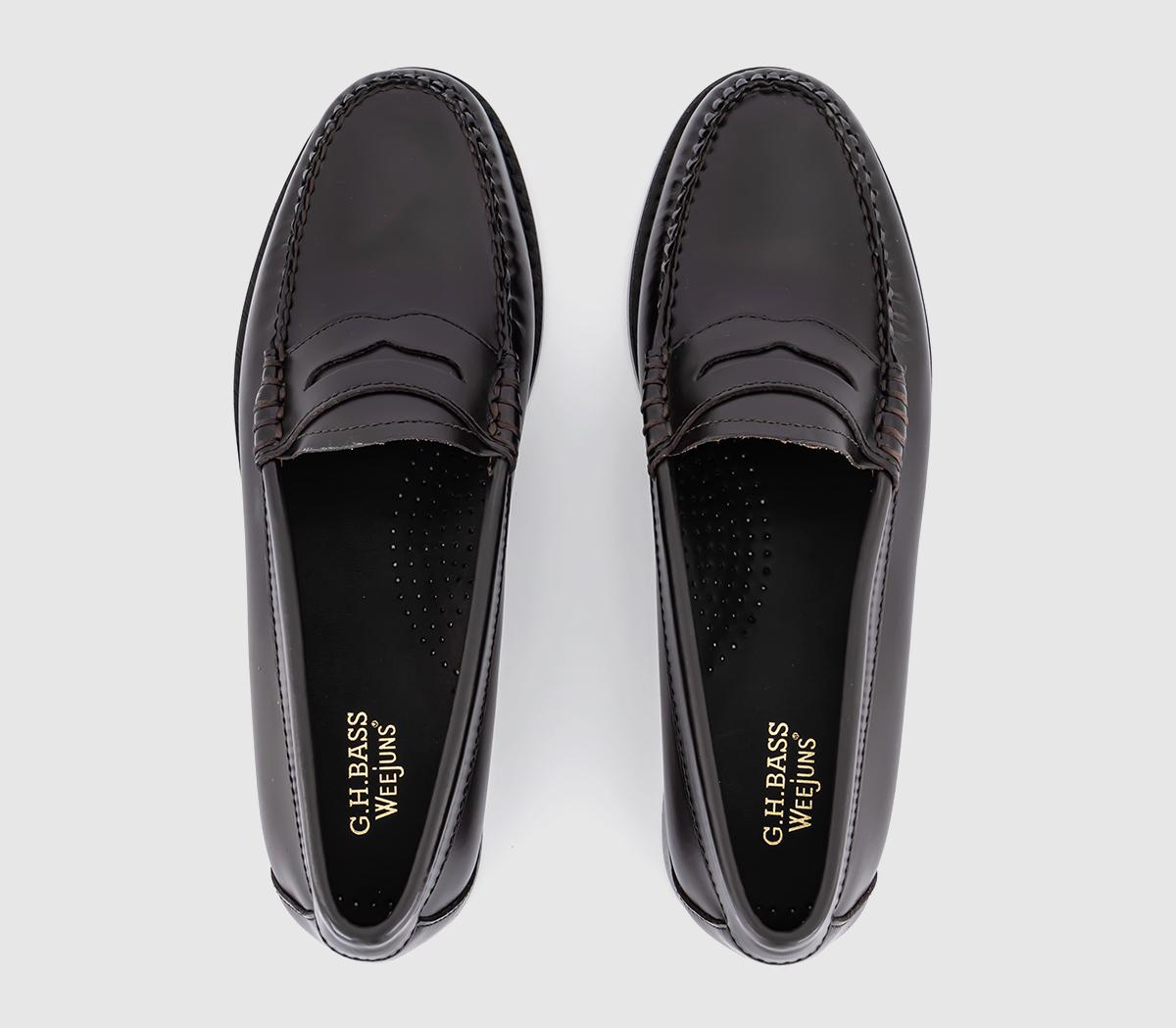 G.H Bass & CoWeejuns Penny Loafers WChocolate Leather