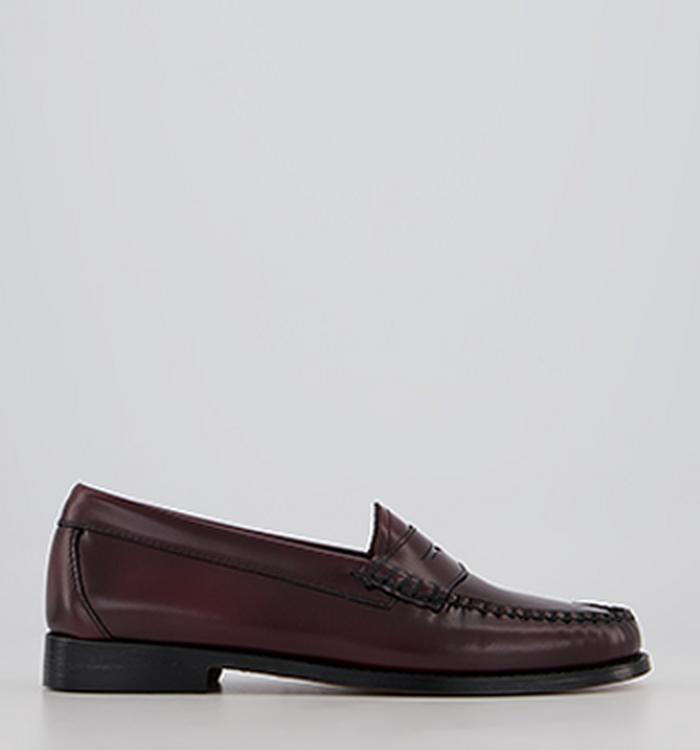 G.H Bass & Co Weejun Penny Loafers W Wine Lthr