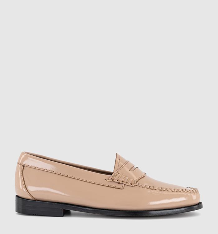 G.H Bass & Co Weejun Penny Loafers Cream Patent