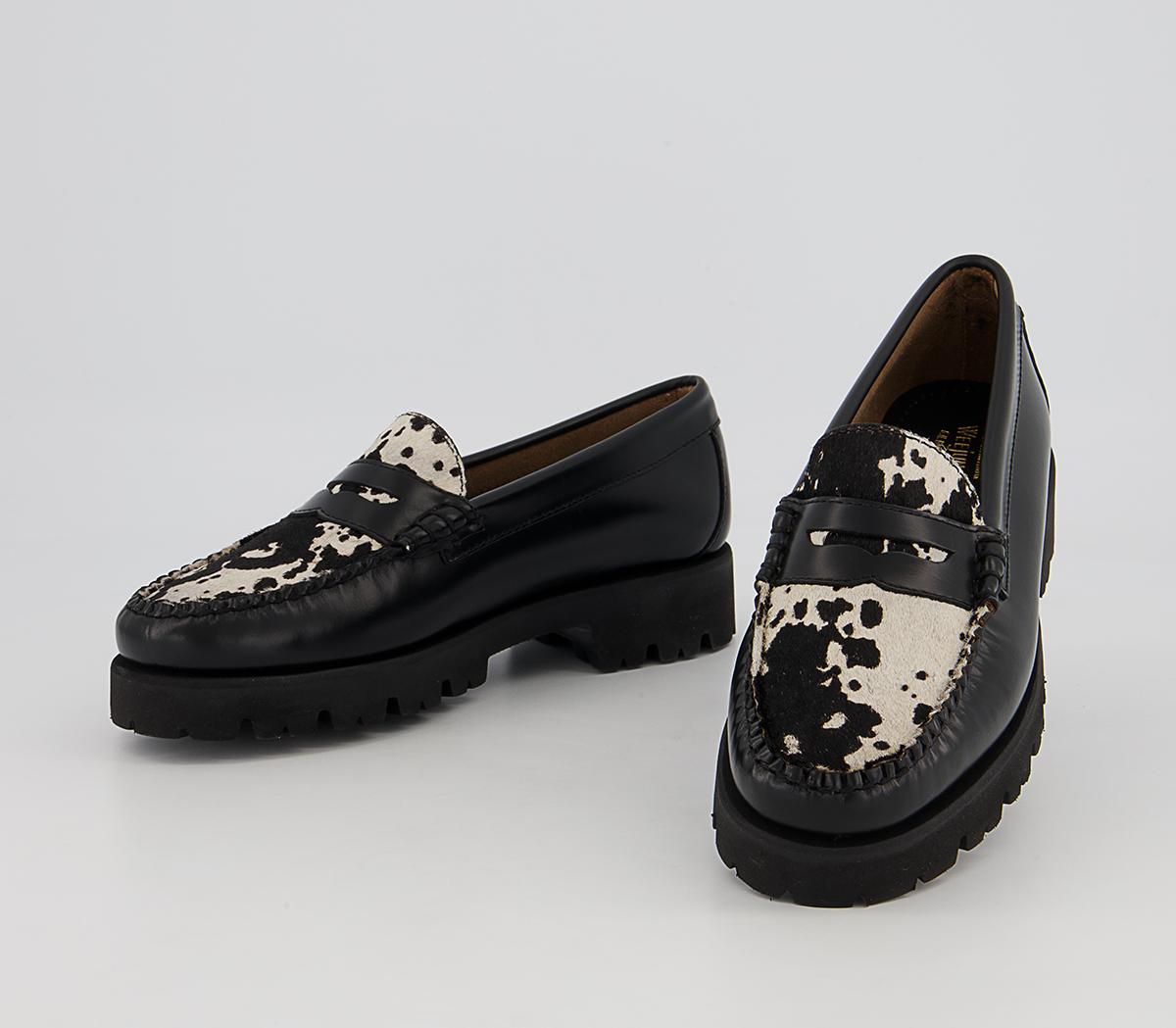 G.H Bass & Co Weejuns 90 Penny Wildlife Loafers G.H Bass & Co Weejuns 90 Penny Wildlife Loafers Black Leather Hide