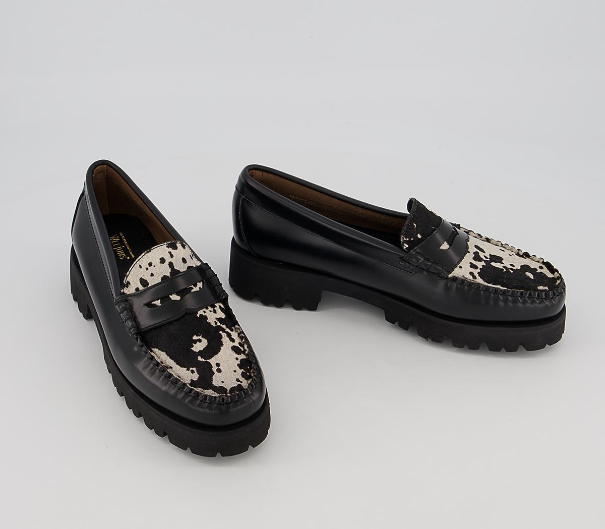 G.H Bass & Co Weejuns 90 Penny Wildlife Loafers G.H Bass & Co Weejuns 90 Penny Wildlife Loafers Black Leather Hide