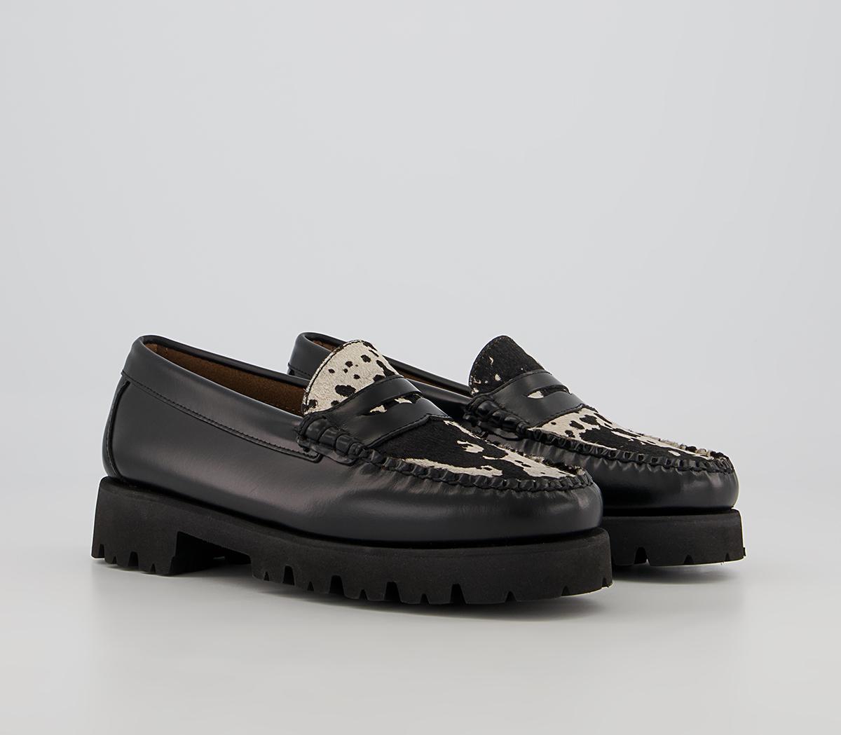 G.H Bass & Co Weejuns 90 Penny Wildlife Loafers G.H Bass & Co Weejuns 90 Penny Wildlife Loafers Black Leather Hide