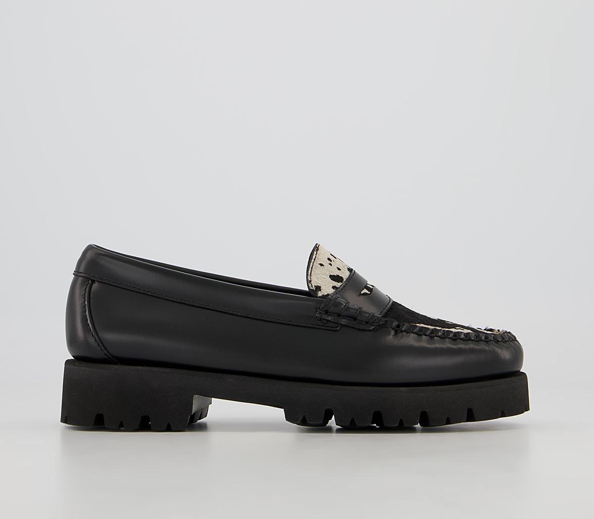 G.H Bass & Co Weejuns 90 Penny Wildlife Loafers G.H Bass & Co Weejuns 90 Penny Wildlife Loafers Black Leather Hide