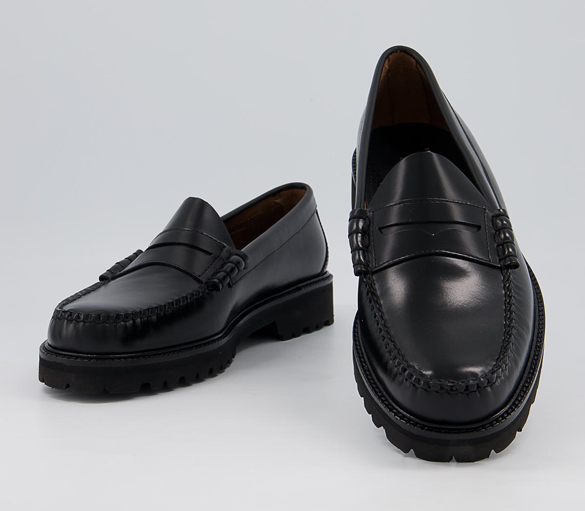 G.H Bass & Co Weejun 90 Larson Penny Loafers Black Leather - Men’s ...