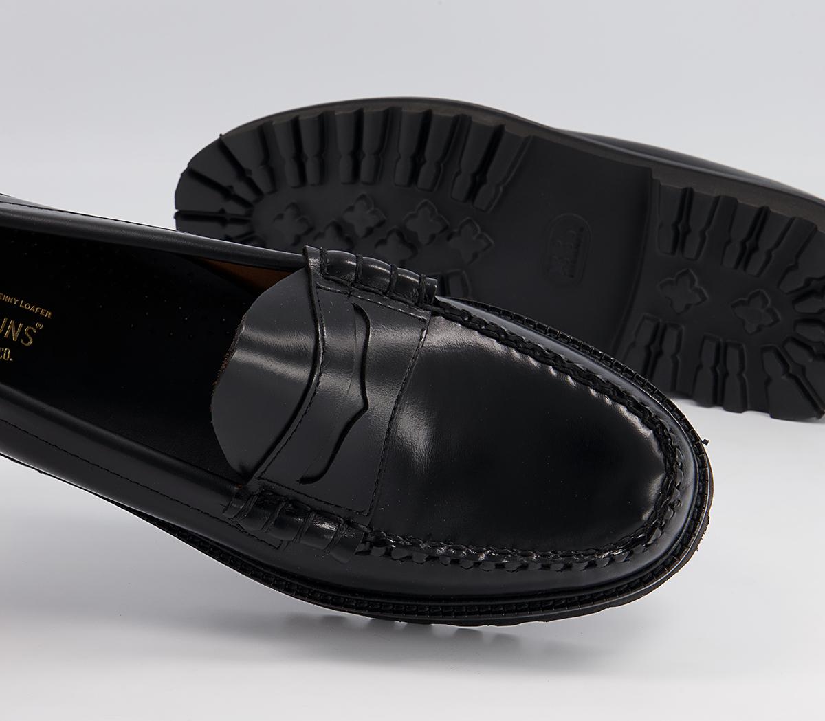 G.H Bass & Co Weejun 90 Larson Penny Loafers G.H Bass & Co Weejun 90 Larson Penny Loafers Black Leather