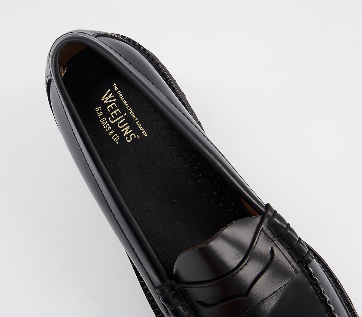 G.H Bass & Co Weejun 90 Larson Penny Loafers G.H Bass & Co Weejun 90 Larson Penny Loafers Black Leather