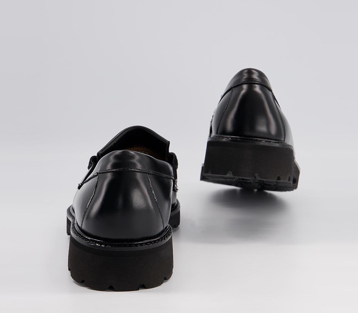 G.H Bass & Co Weejun 90 Layton II Kiltie Loafers G.H Bass & Co Weejun 90 Layton II Kiltie Loafers Black Leather