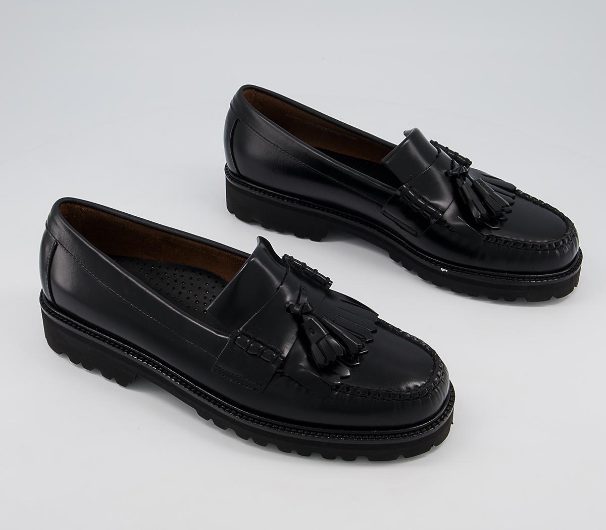 G.H Bass & Co Weejun 90 Layton II Kiltie Loafers G.H Bass & Co Weejun 90 Layton II Kiltie Loafers Black Leather