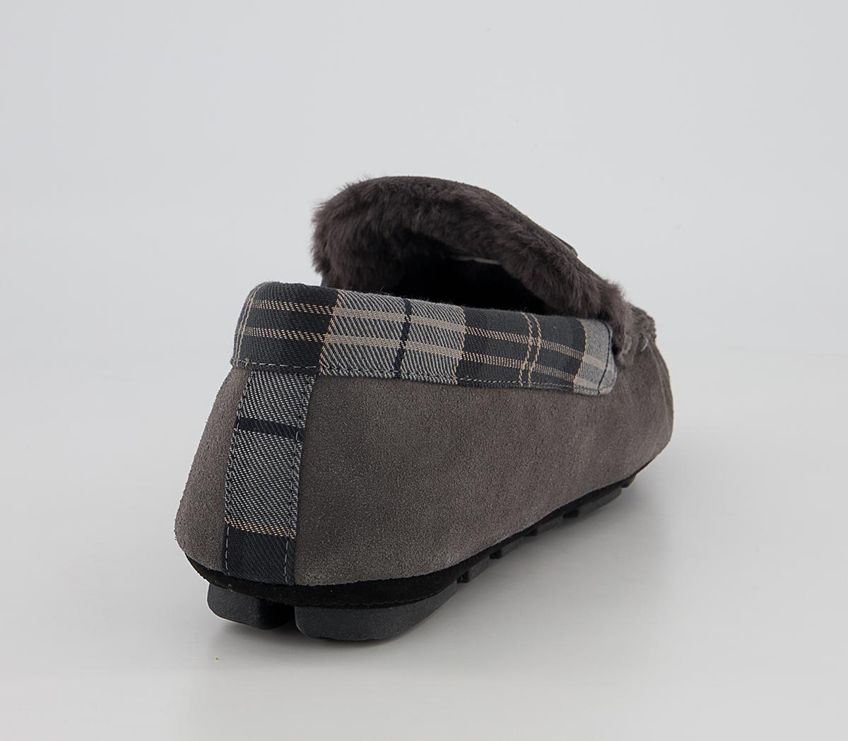 Barbour Monty Slippers Barbour Monty Slippers Dark Grey