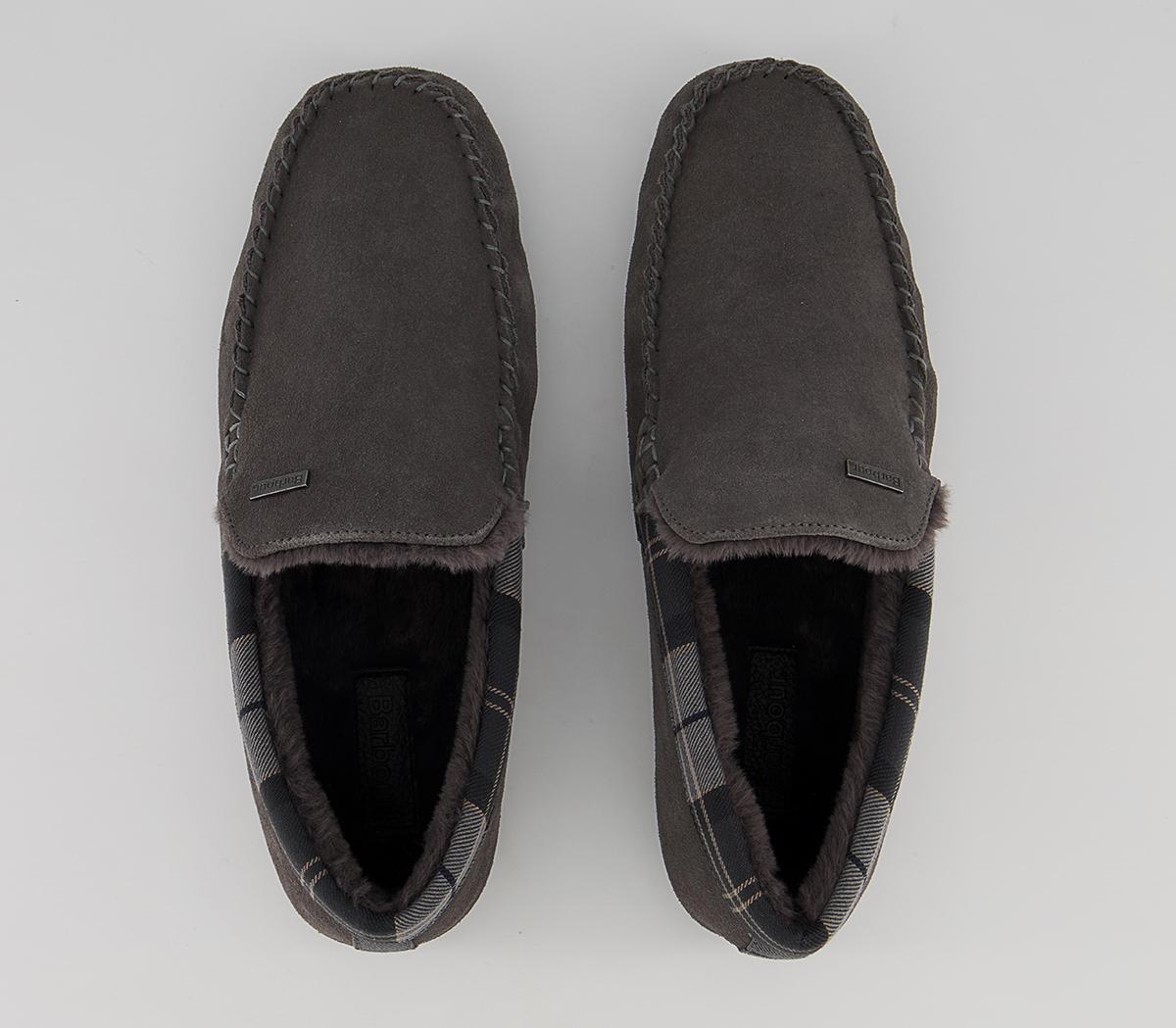 Barbour Monty Slippers Barbour Monty Slippers Dark Grey