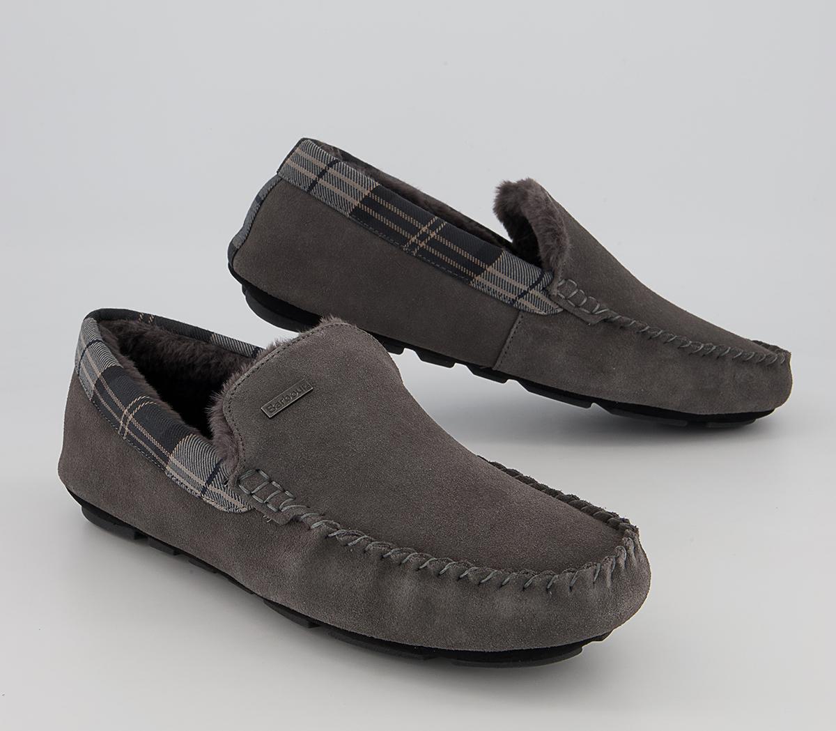 Barbour Monty Slippers Barbour Monty Slippers Dark Grey
