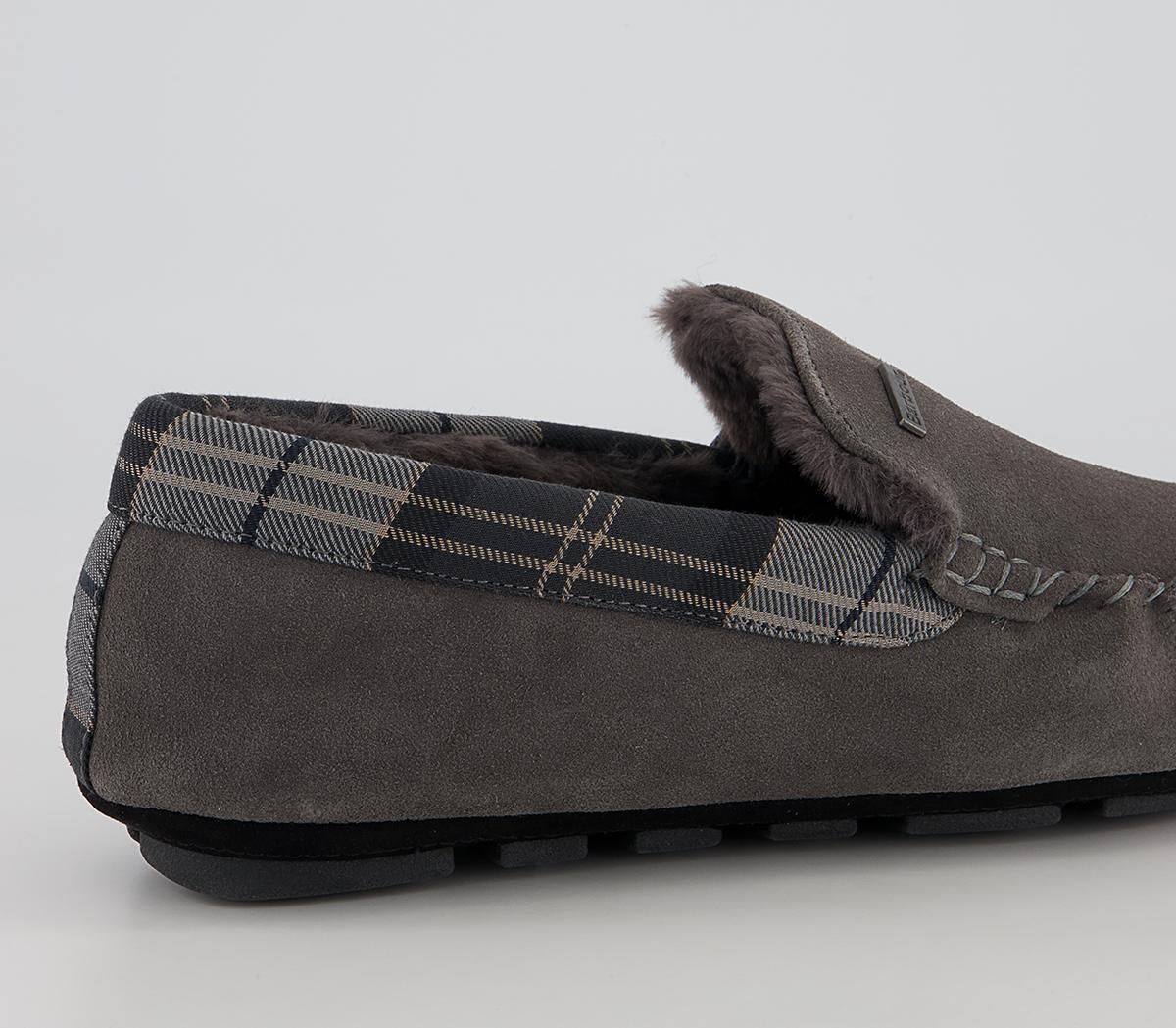 Barbour Monty Slippers Barbour Monty Slippers Dark Grey