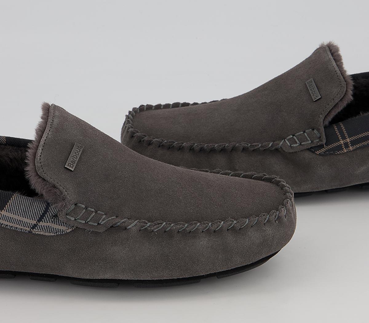 Barbour Monty Slippers Barbour Monty Slippers Dark Grey