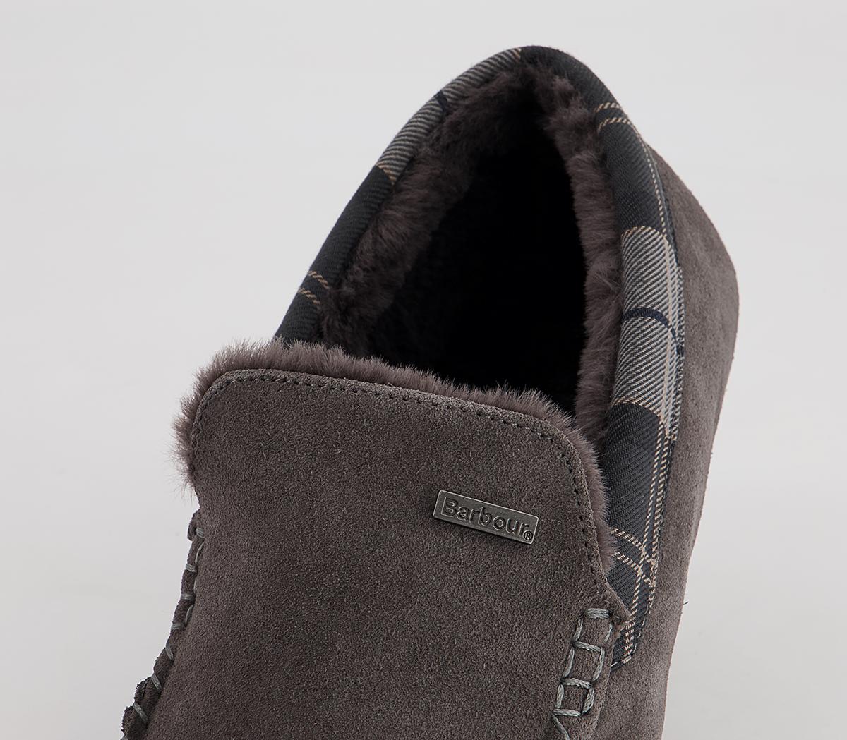 Barbour Monty Slippers Barbour Monty Slippers Dark Grey