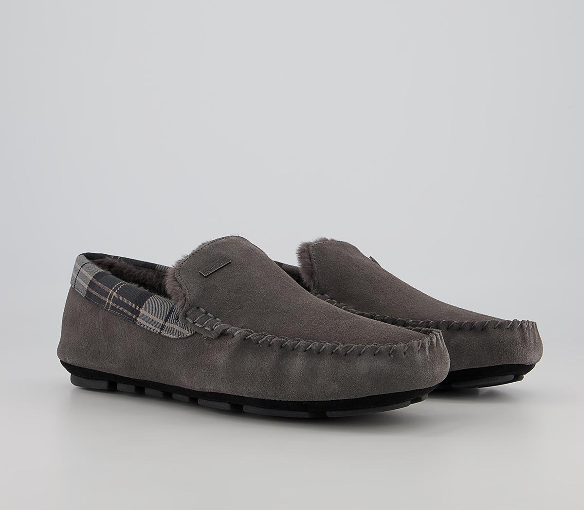 Barbour Monty Slippers Barbour Monty Slippers Dark Grey