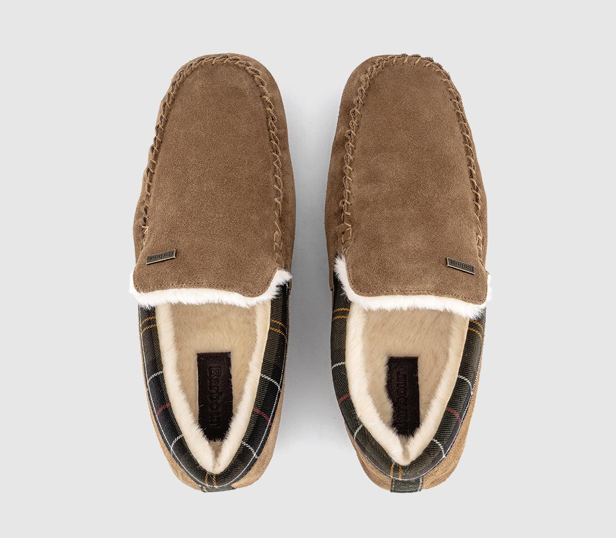 BarbourMonty SlippersCamel