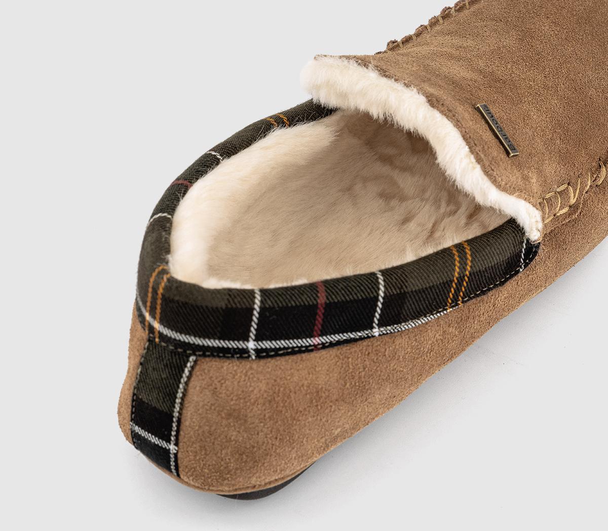 BarbourMonty SlippersCamel