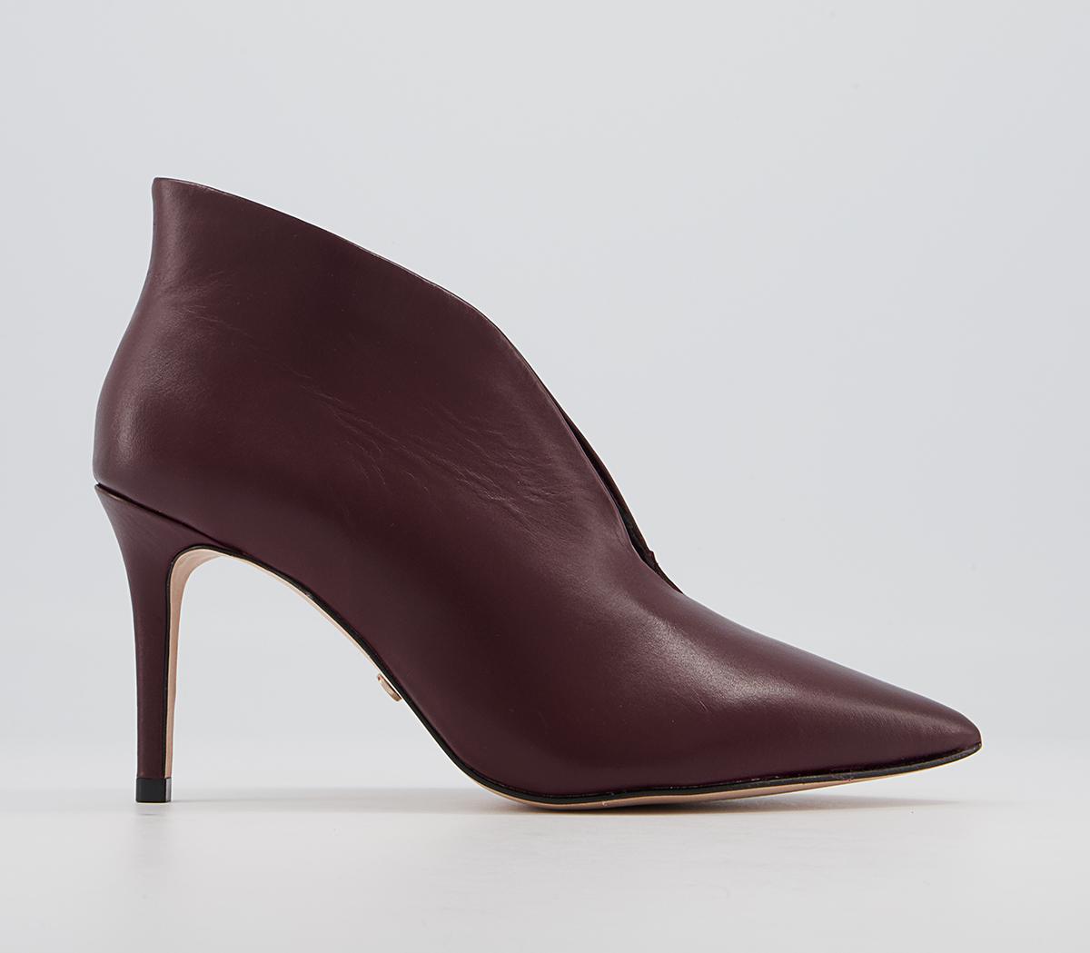 Office Mariette Pointed Shoe Boots Office Mariette Pointed Shoe Boots Burgundy Leather