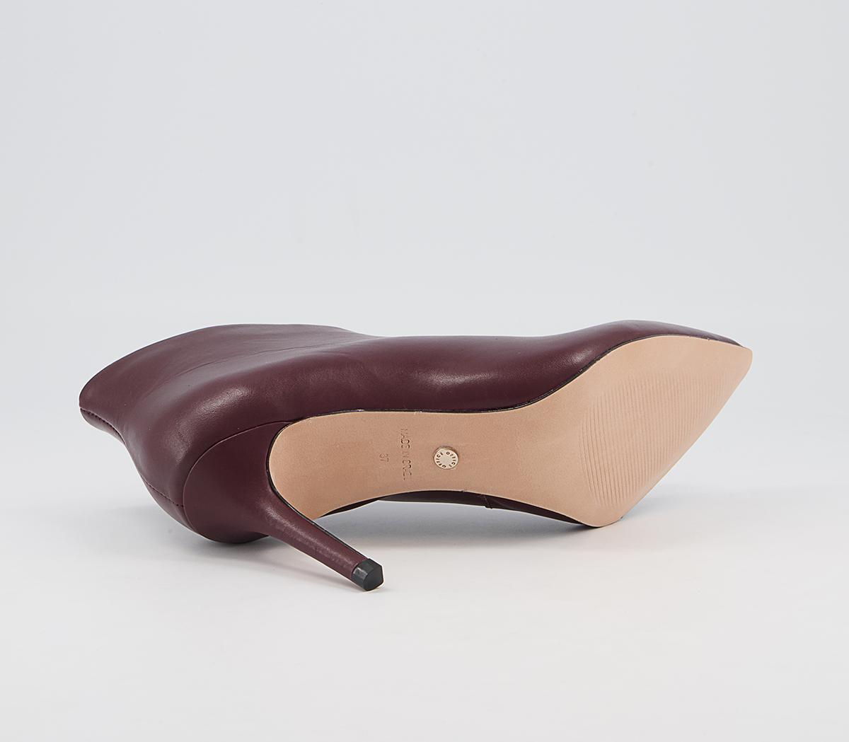 Office Mariette Pointed Shoe Boots Office Mariette Pointed Shoe Boots Burgundy Leather