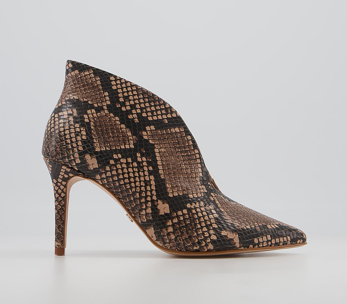 Office Mariette Pointed Shoe Boots Office Mariette Pointed Shoe Boots Natural Snake Leather