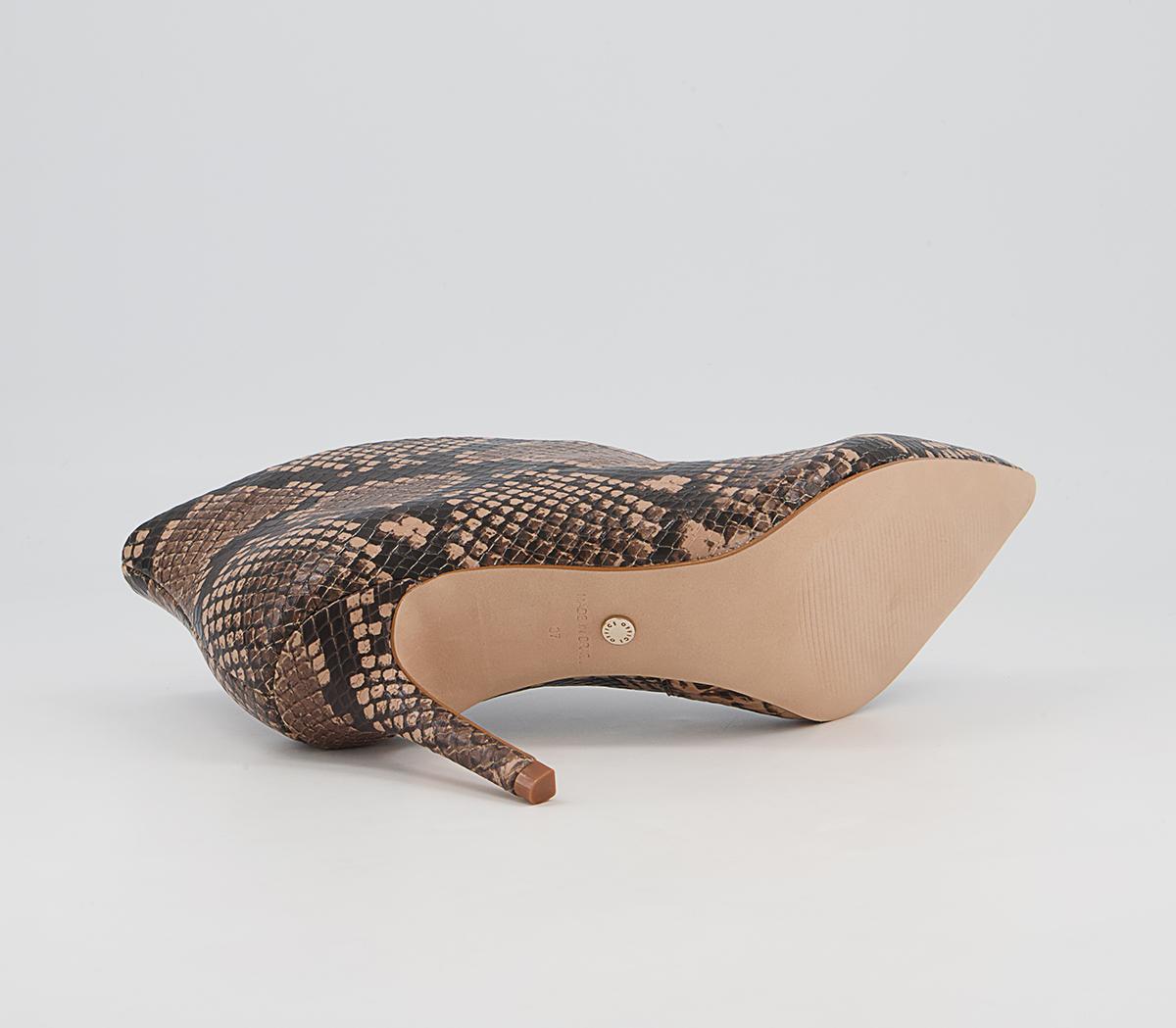 Office Mariette Pointed Shoe Boots Office Mariette Pointed Shoe Boots Natural Snake Leather