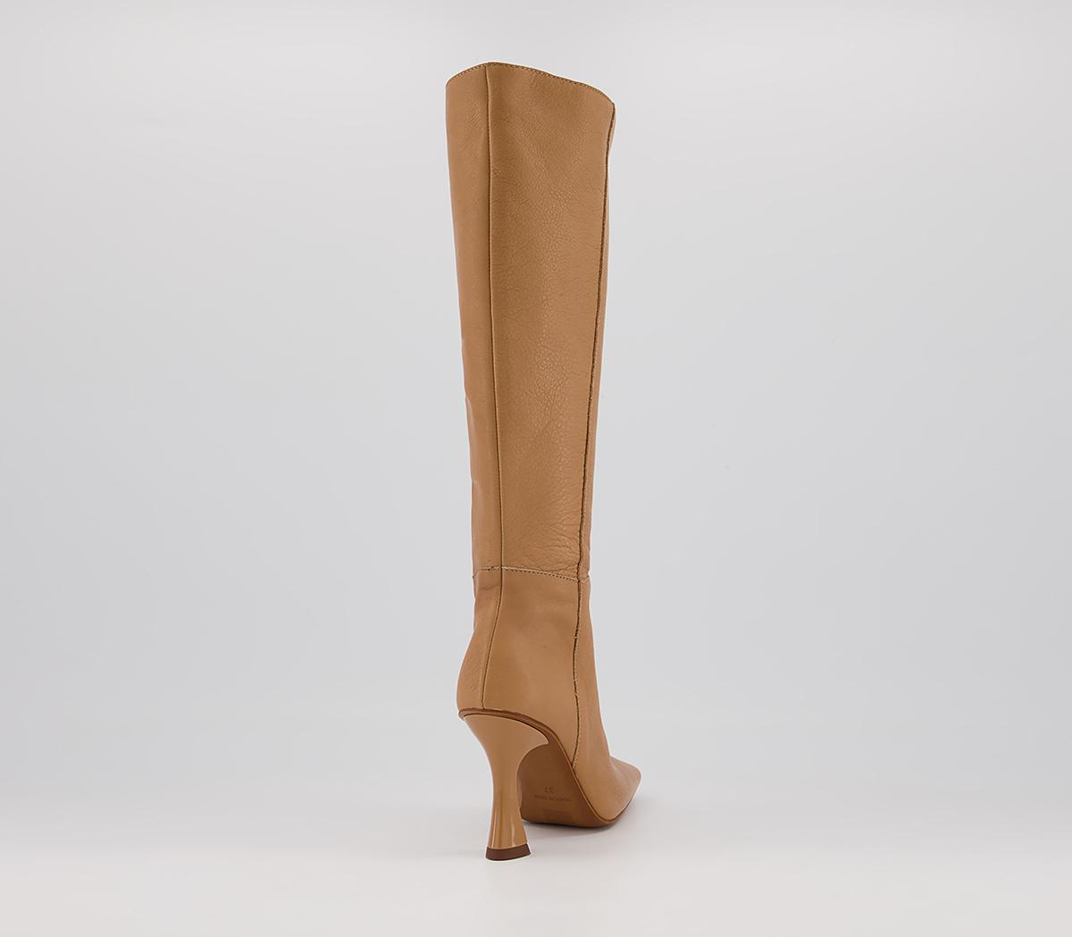 OFFICE Kurtsey Square Toe Dressy Boots OFFICE Kurtsey Square Toe Dressy Boots Camel Leather
