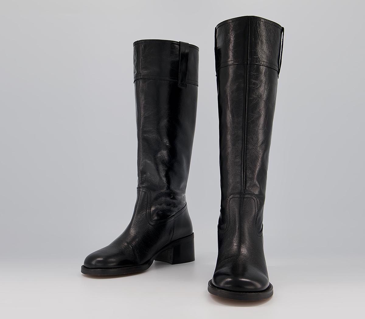 Office Kingsbury Pull On Boots Office Kingsbury Pull On Boots Black Leather